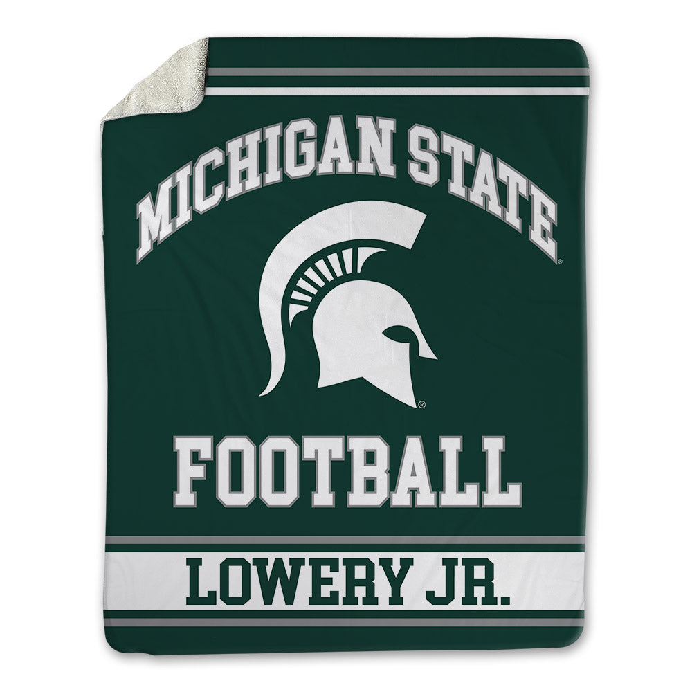 Michigan State - NCAA Football : Marqui Lowery Jr. - Blanket-0