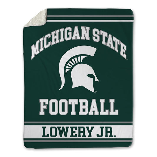 Michigan State - NCAA Football : Marqui Lowery Jr. - Blanket-0