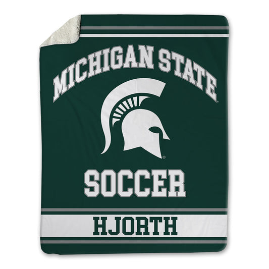 Michigan State - NCAA Women's Soccer : Taya Hjorth - Blanket-0