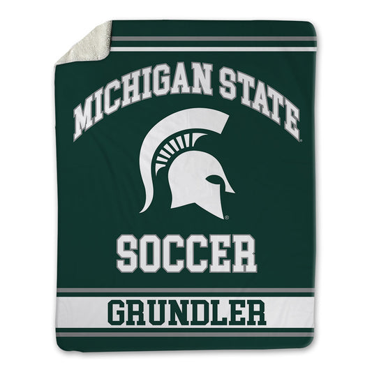 Michigan State - NCAA Women's Soccer : Lexi Grundler - Blanket-0