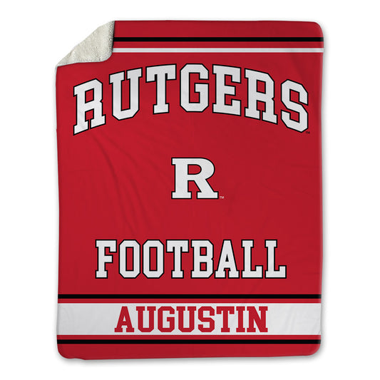 Rutgers - NCAA Football : Jordan Augustin - Blanket-0