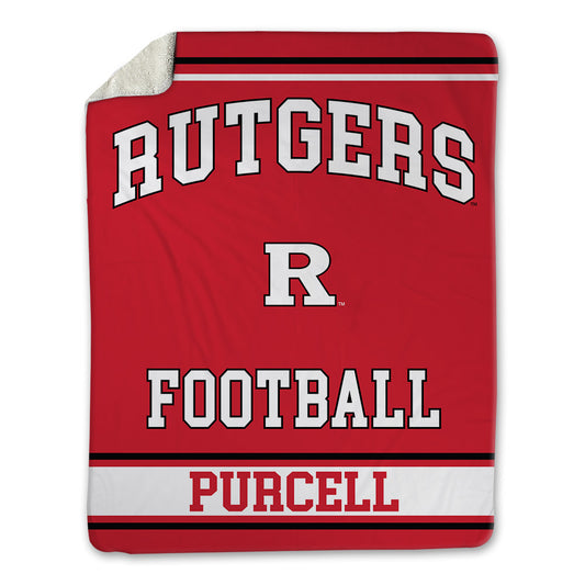 Rutgers - NCAA Football : Shawn Purcell - Blanket-0