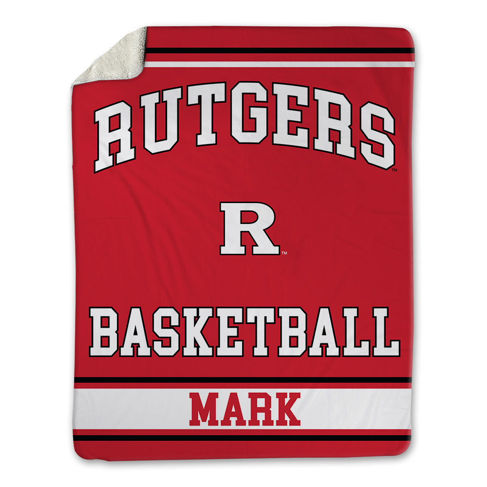 Rutgers - NCAA Men's Basketball : Lino Mark - Blanket-0