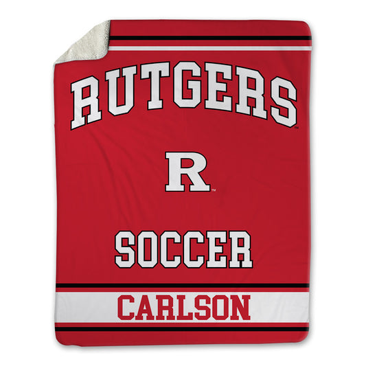 Rutgers - NCAA Men's Soccer : Dylan Carlson - Blanket-0