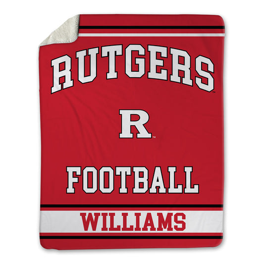 Rutgers - NCAA Football : Zilan Williams - Blanket-0