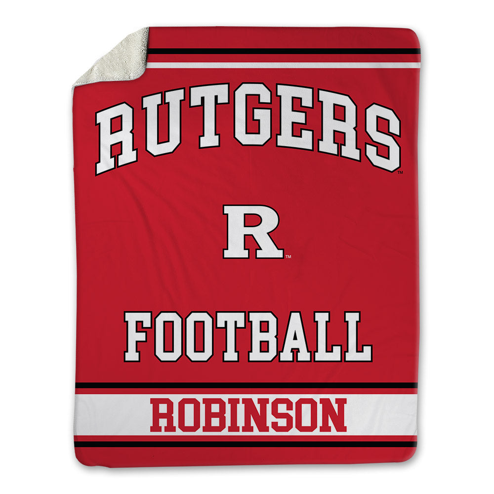 Rutgers - NCAA Football : Michael Robinson - Blanket-0