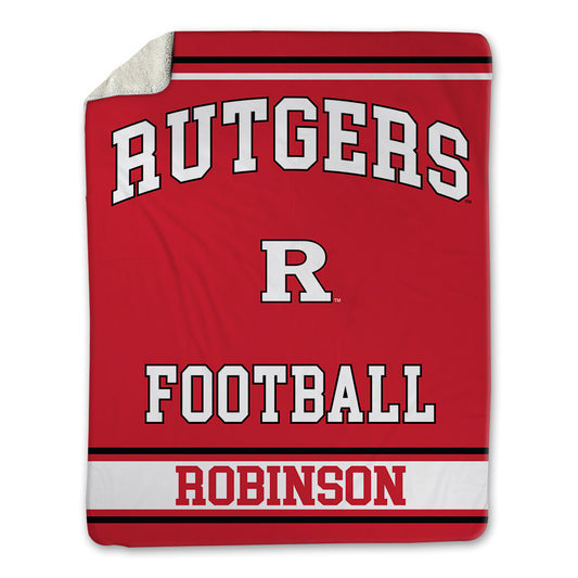 Rutgers - NCAA Football : Michael Robinson - Blanket-0