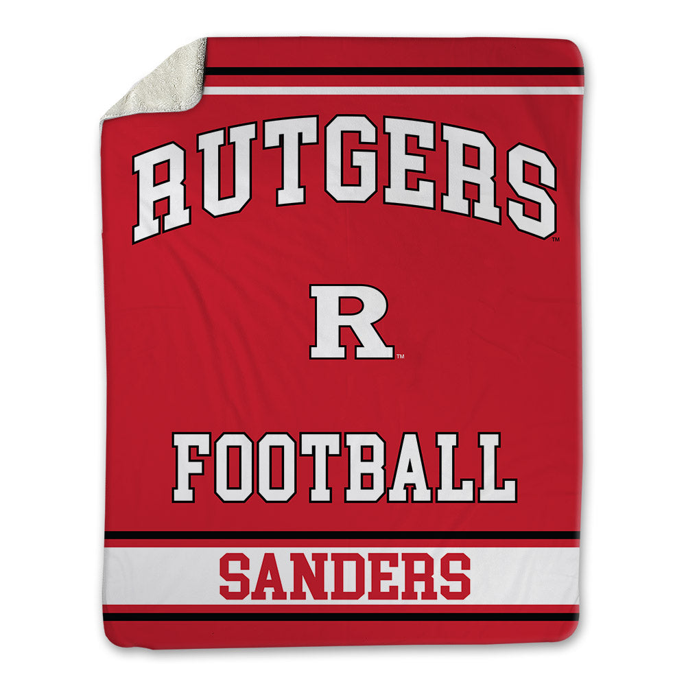 Rutgers - NCAA Football : Kaj Sanders - Blanket-0