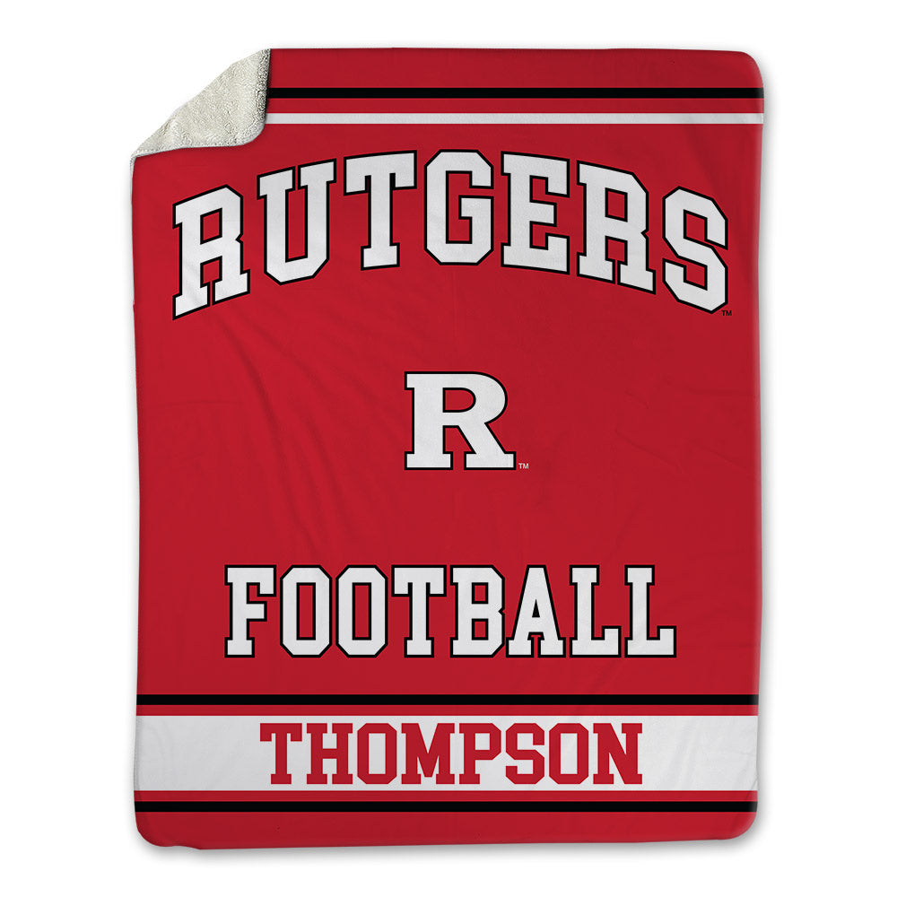 Rutgers - NCAA Football : Jordan Thompson - Blanket-0