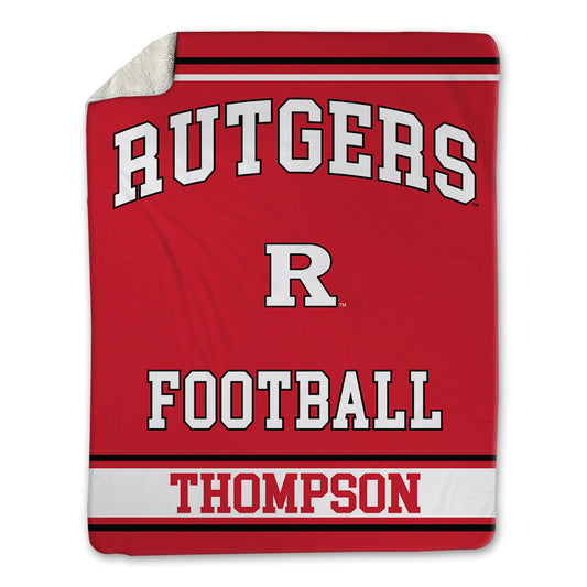 Rutgers - NCAA Football : Jordan Thompson - Blanket-0