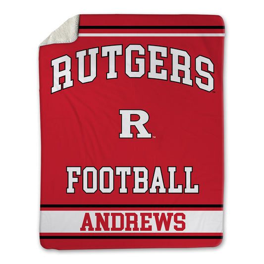 Rutgers - NCAA Football : Raynor Andrews - Blanket-0