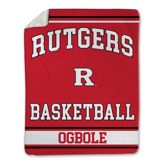 Rutgers - NCAA Men's Basketball : Emmanuel Ogbole - Blanket-0