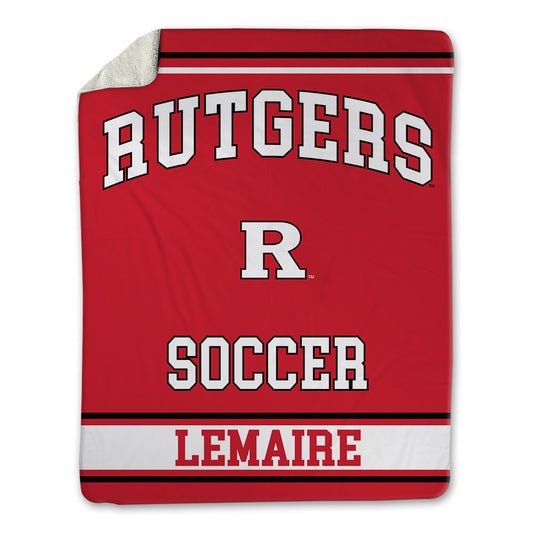 Rutgers - NCAA Men's Soccer : Cedric Lemaire - Blanket-0