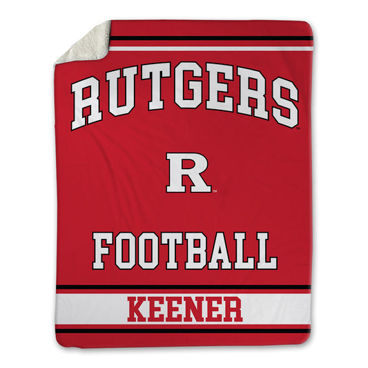 Rutgers - NCAA Football : Monte Keener - Blanket-0