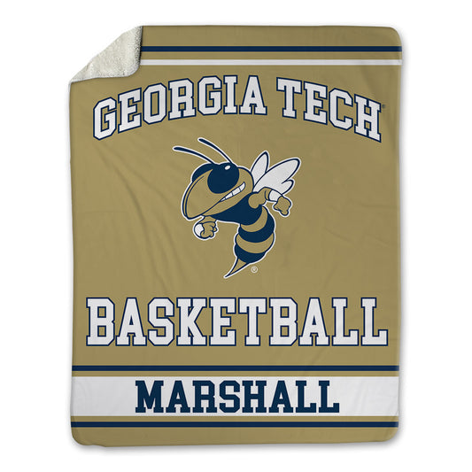 Georgia Tech - NCAA Men's Basketball : Peyton Marshall - Blanket-0