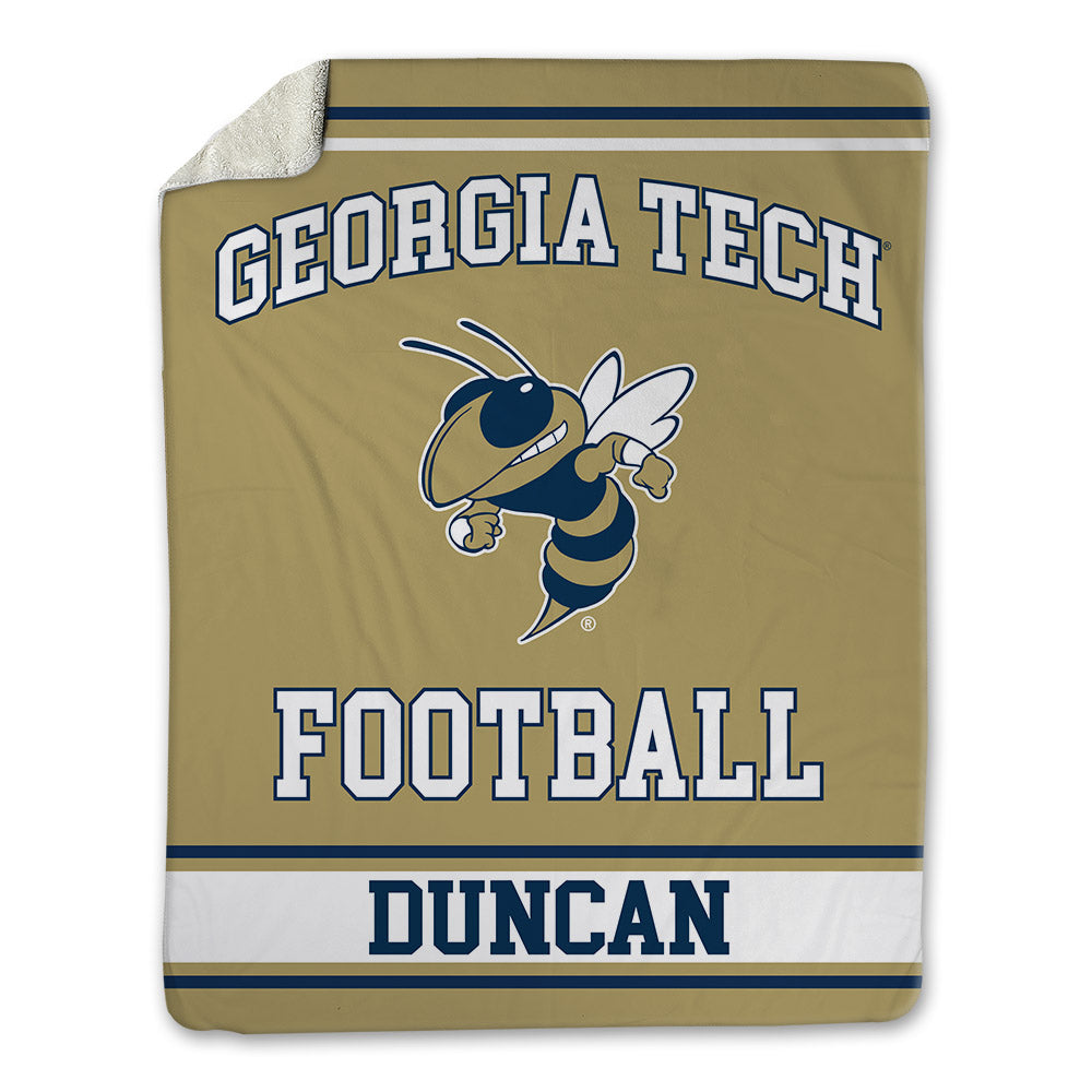 Georgia Tech - NCAA Football : Bayler Duncan - Blanket-0