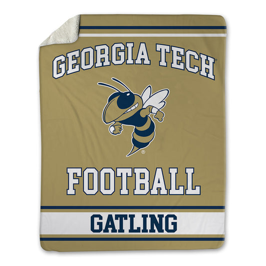 Georgia Tech - NCAA Football : Debron Gatling - Blanket-0