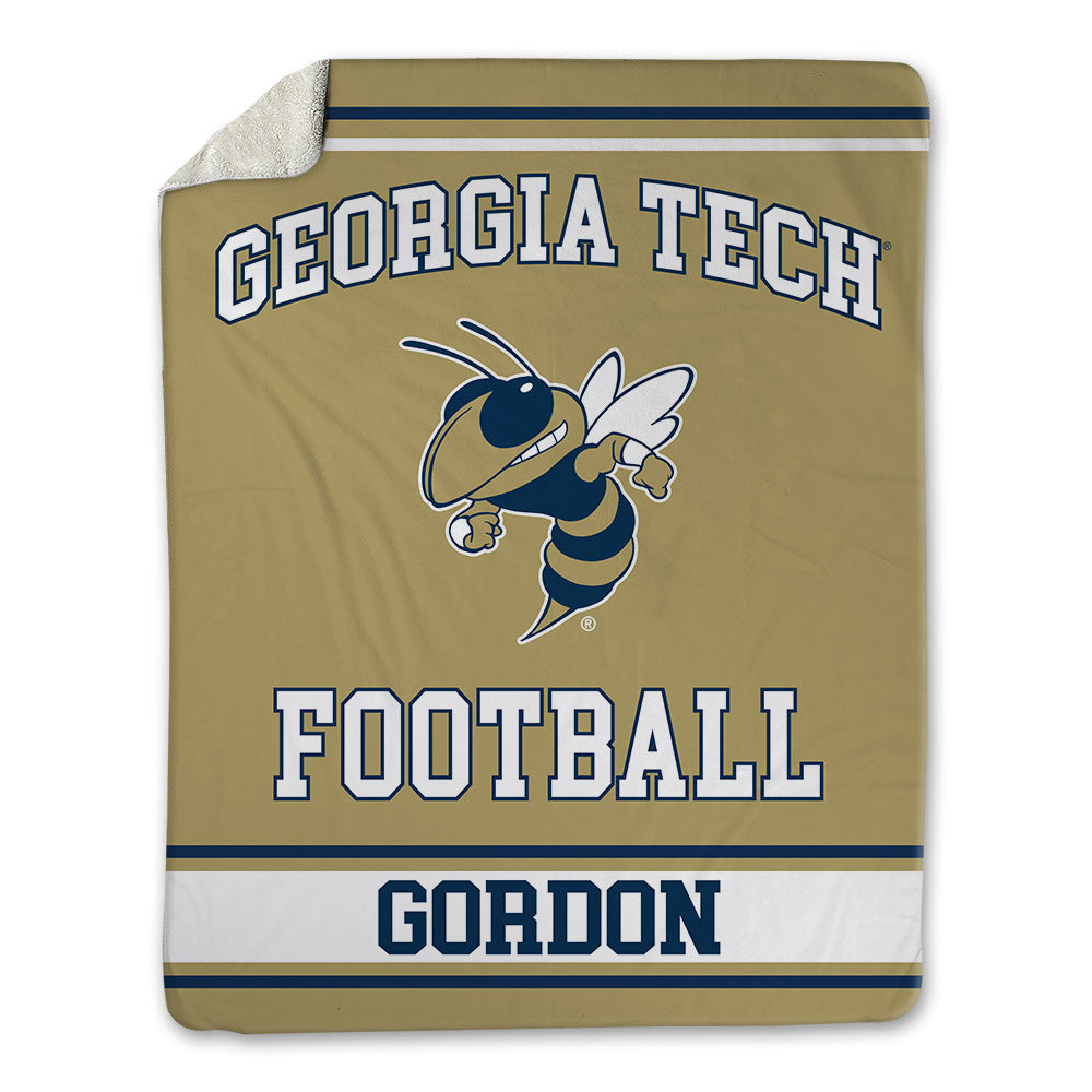 Georgia Tech - NCAA Football : Daylon Gordon - Blanket-0