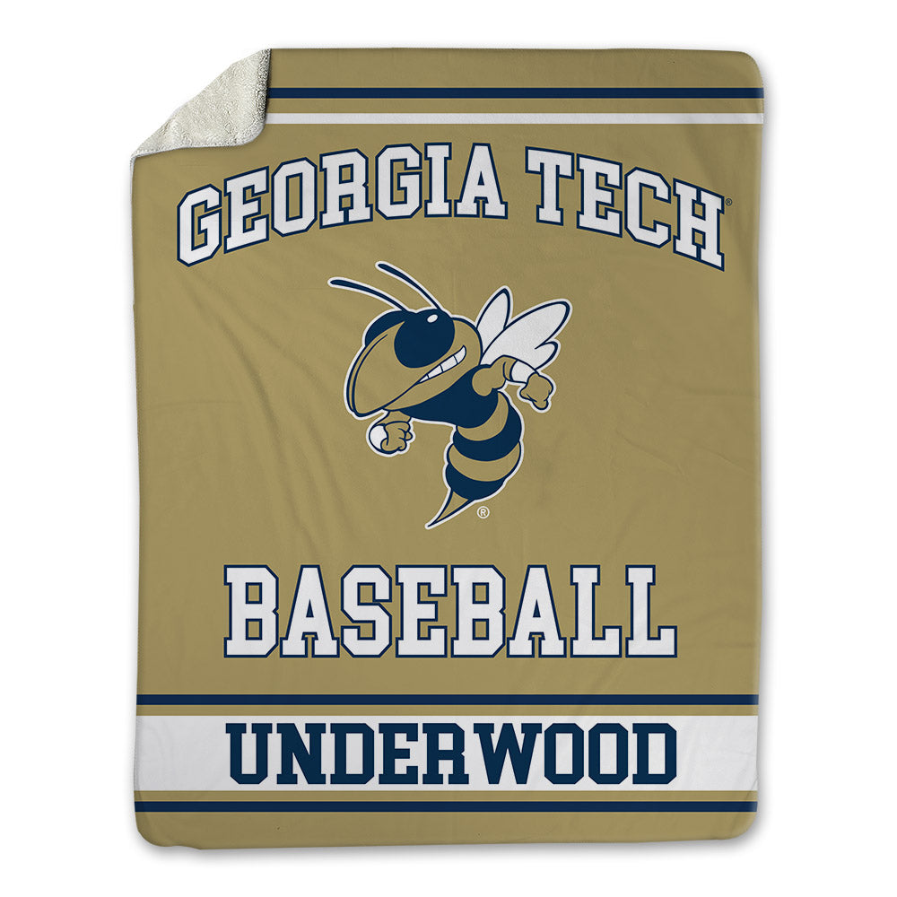 Georgia Tech - NCAA Baseball : Cooper Underwood - Blanket-0
