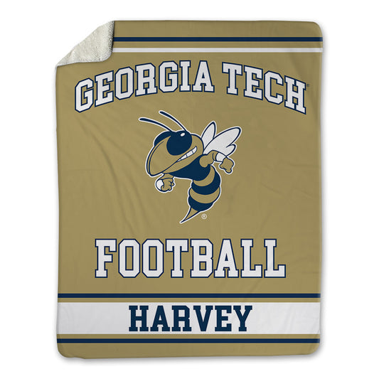 Georgia Tech - NCAA Football : Ahmari Harvey - Blanket-0