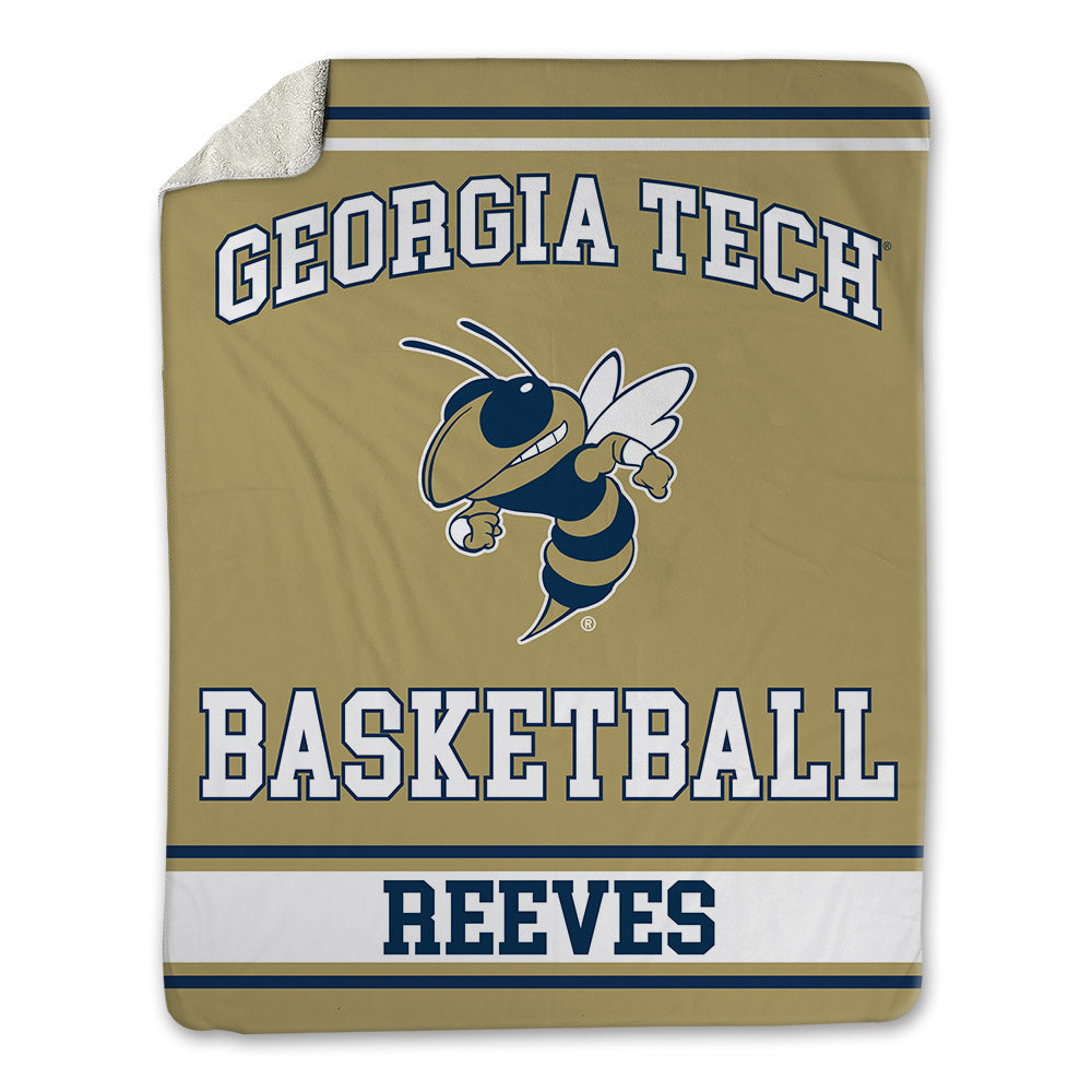 Georgia Tech - NCAA Men's Basketball : Kowacie Reeves - Blanket-0
