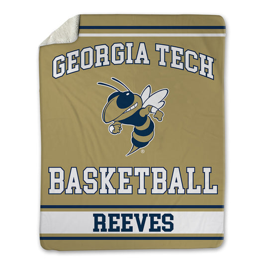 Georgia Tech - NCAA Men's Basketball : Kowacie Reeves - Blanket-0