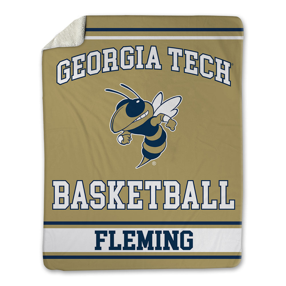 Georgia Tech - NCAA Men's Basketball : Akai Fleming - Blanket-0