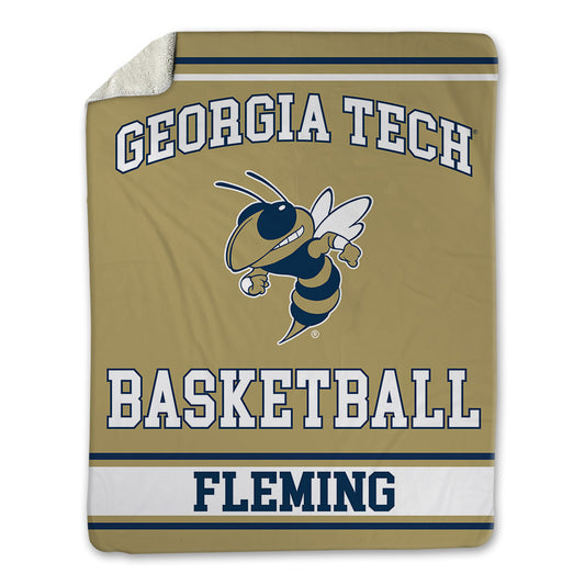 Georgia Tech - NCAA Men's Basketball : Akai Fleming - Blanket-0