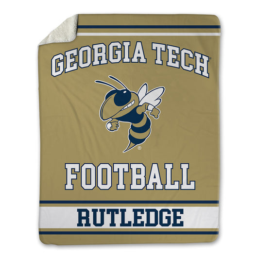 Georgia Tech - NCAA Football : Keylan Rutledge - Blanket-0
