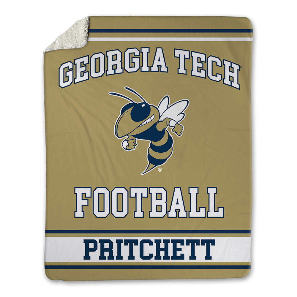 Georgia Tech - NCAA Football : Lawson Pritchett - Blanket-0