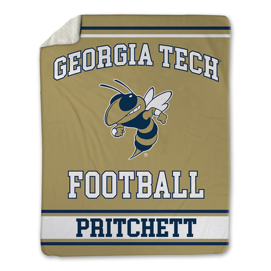 Georgia Tech - NCAA Football : Lawson Pritchett - Blanket-0