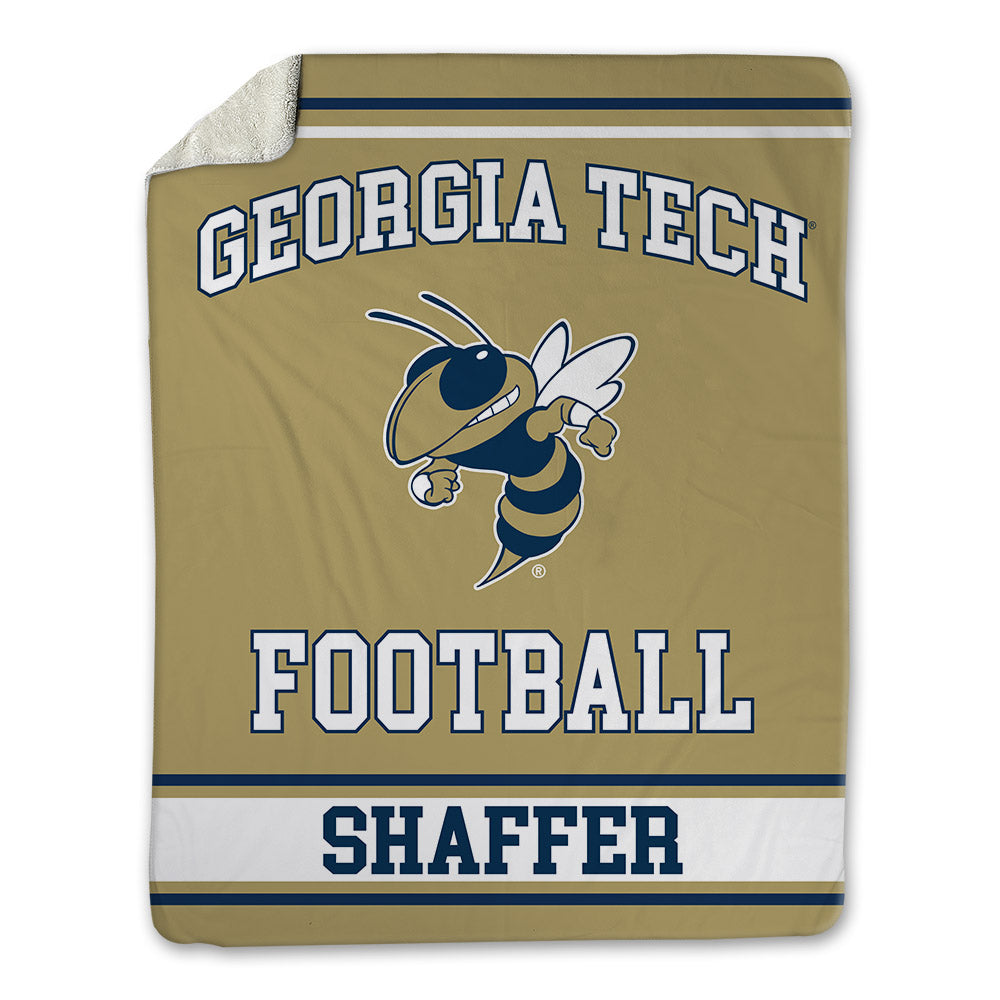 Georgia Tech - NCAA Football : Landon Shaffer - Blanket-0