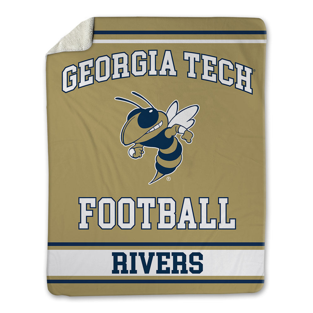 Georgia Tech - NCAA Football : Eric Rivers - Blanket-0