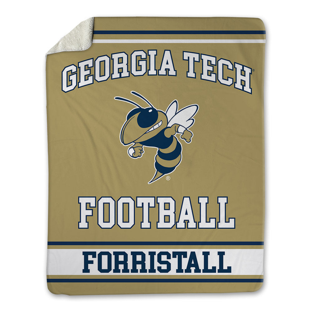 Georgia Tech - NCAA Football : Myles Forristall - Blanket-0