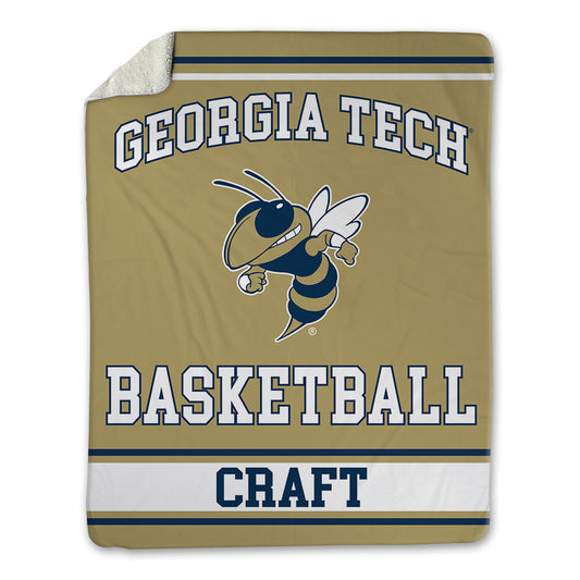 Georgia Tech - NCAA Men's Basketball : Kam Craft - Blanket-0