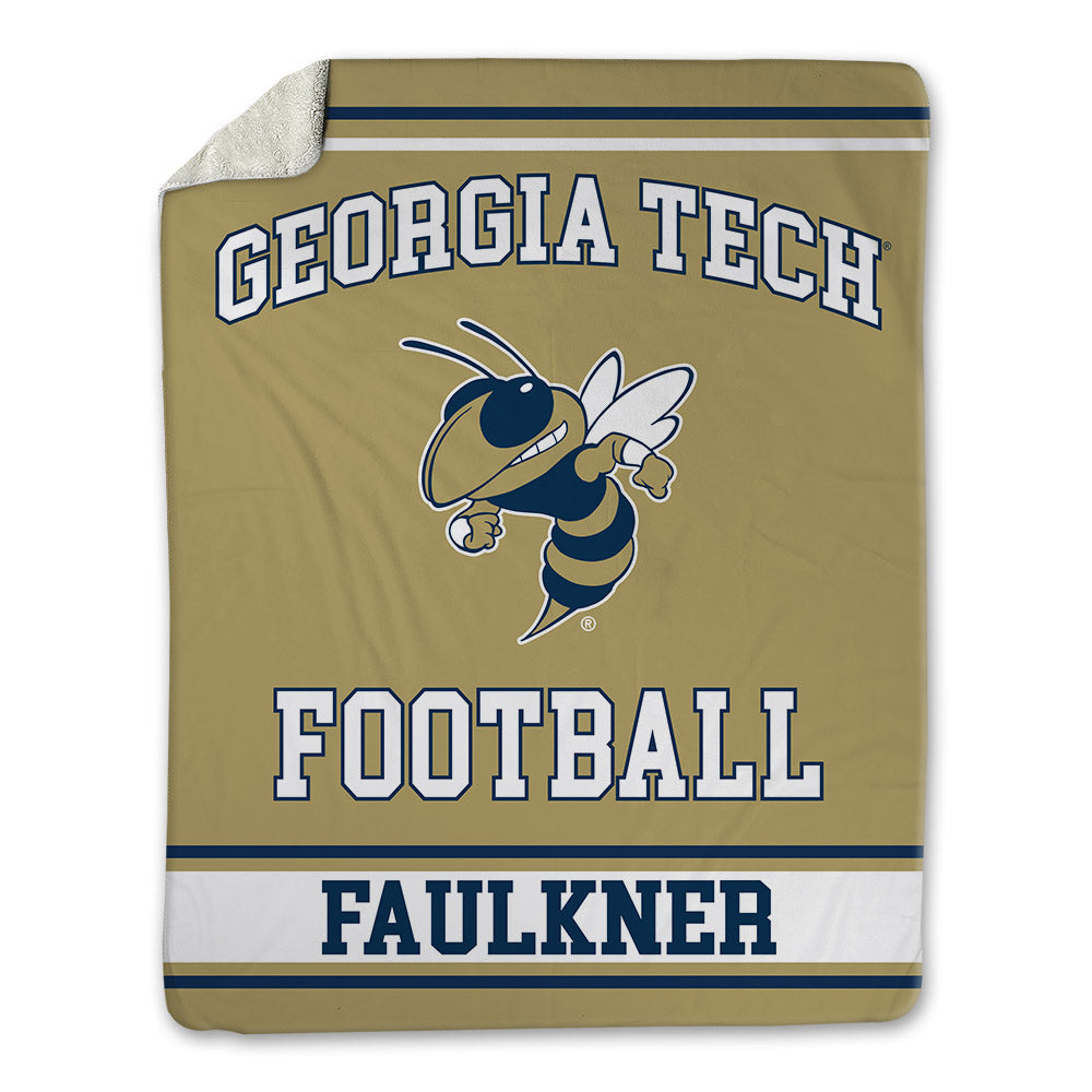 Georgia Tech - NCAA Football : Cal Faulkner - Blanket-0