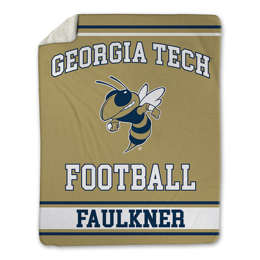 Georgia Tech - NCAA Football : Cal Faulkner - Blanket-0