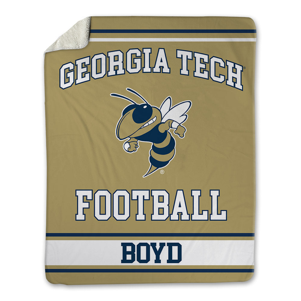 Georgia Tech - NCAA Football : Jordan Boyd - Blanket-0