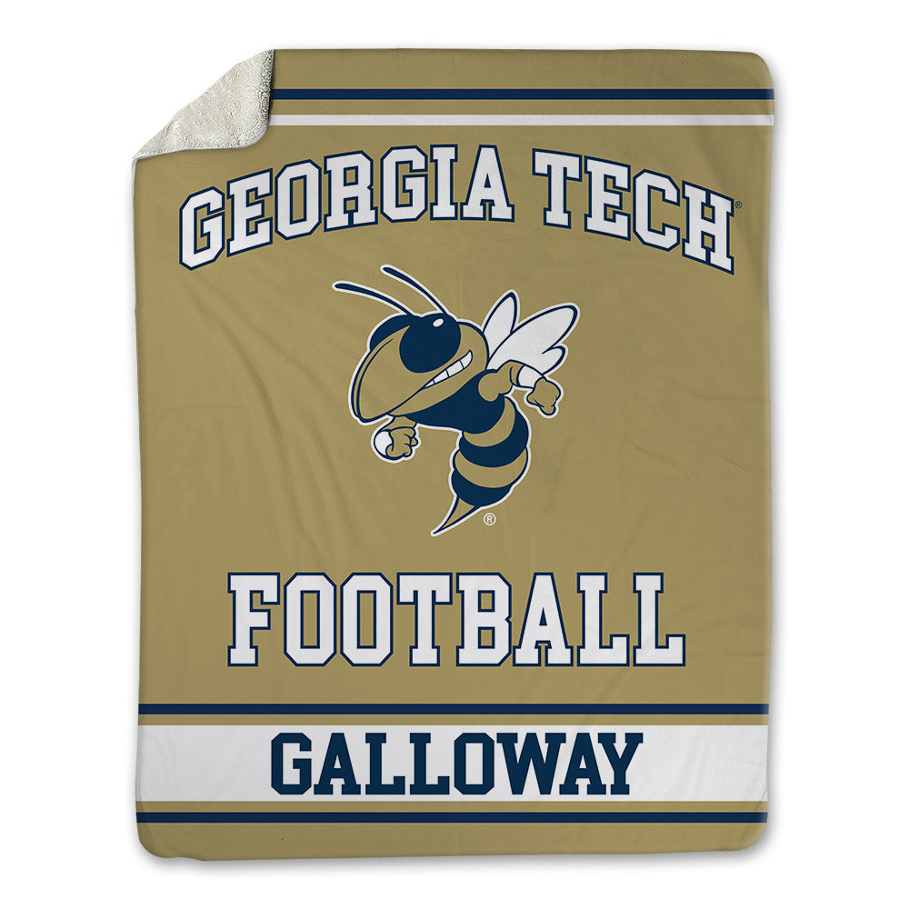 Georgia Tech - NCAA Football : Benjamin Galloway - Blanket-0