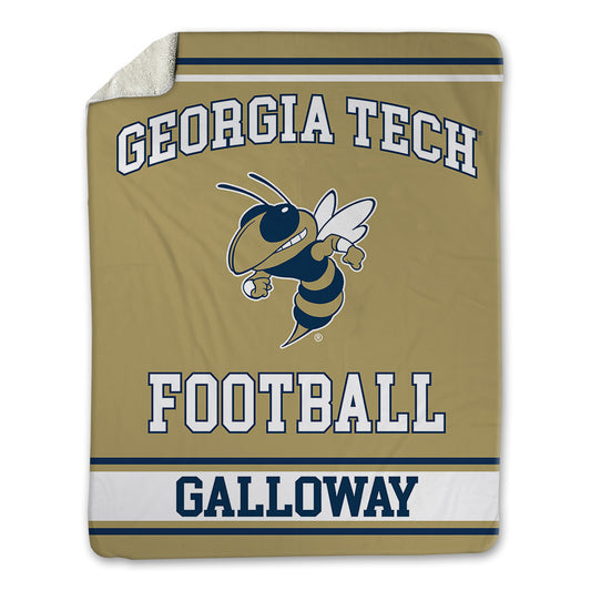 Georgia Tech - NCAA Football : Benjamin Galloway - Blanket-0