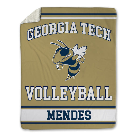 Georgia Tech - NCAA Women's Volleyball : Larissa Mendes - Blanket-0