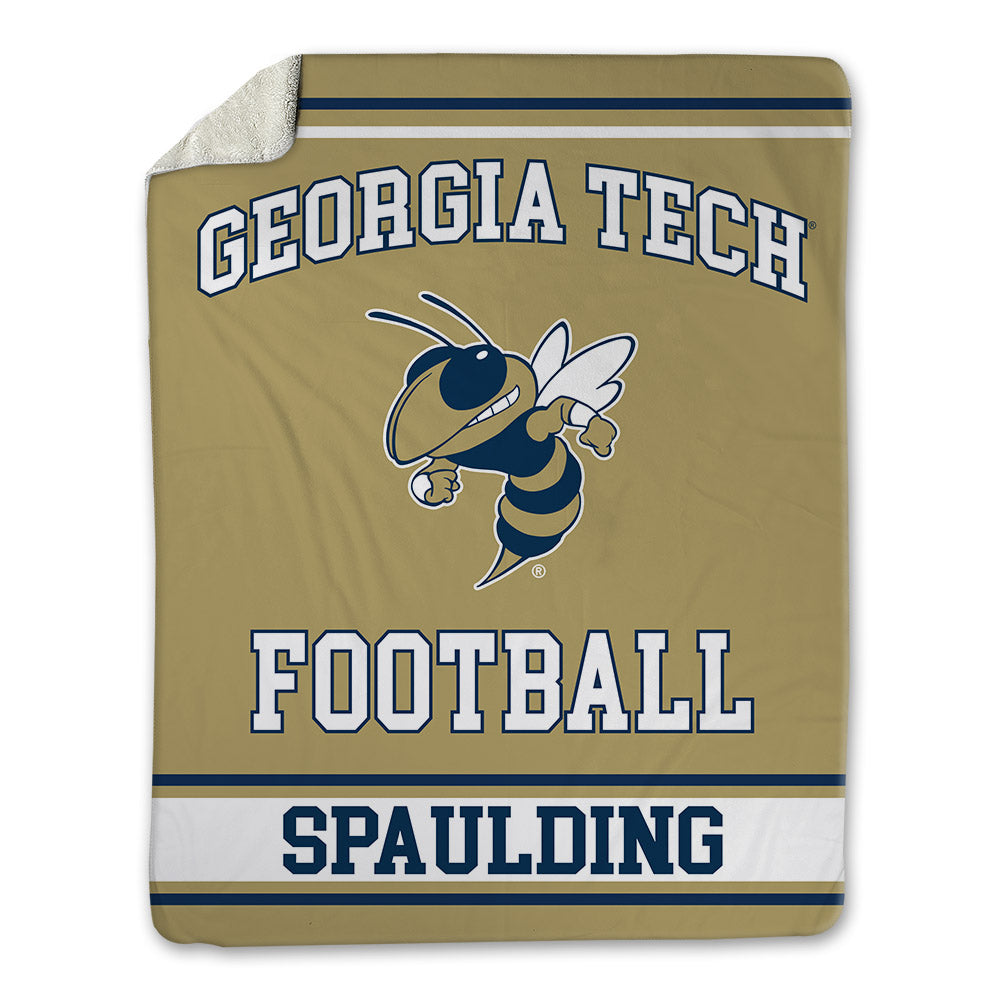Georgia Tech - NCAA Football : Cayman Spaulding - Blanket-0