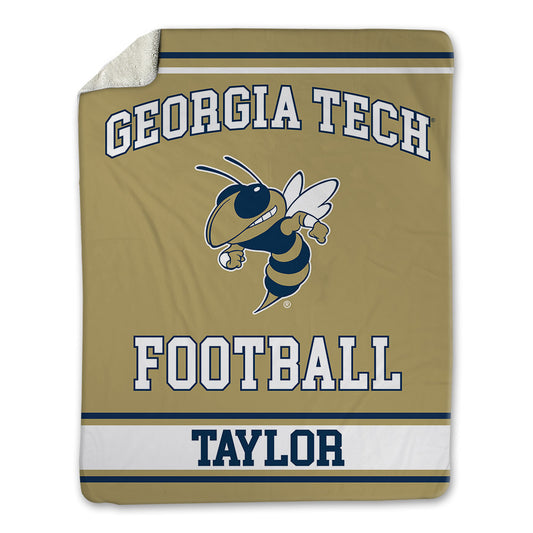Georgia Tech - NCAA Football : Joshua Taylor - Blanket-0