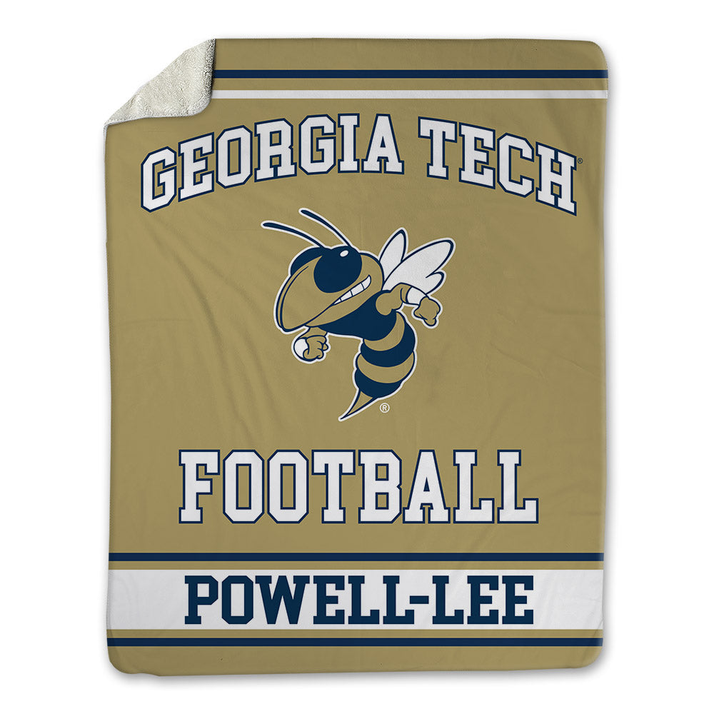 Georgia Tech - NCAA Football : Clayton Powell-Lee - Blanket-0