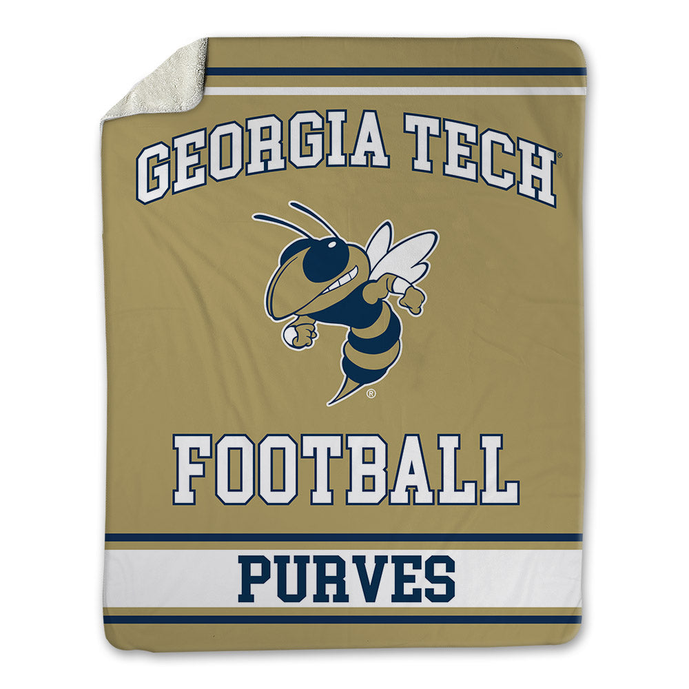Georgia Tech - NCAA Football : Ryan Purves - Blanket-0