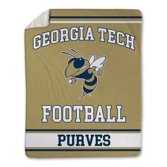 Georgia Tech - NCAA Football : Ryan Purves - Blanket-0
