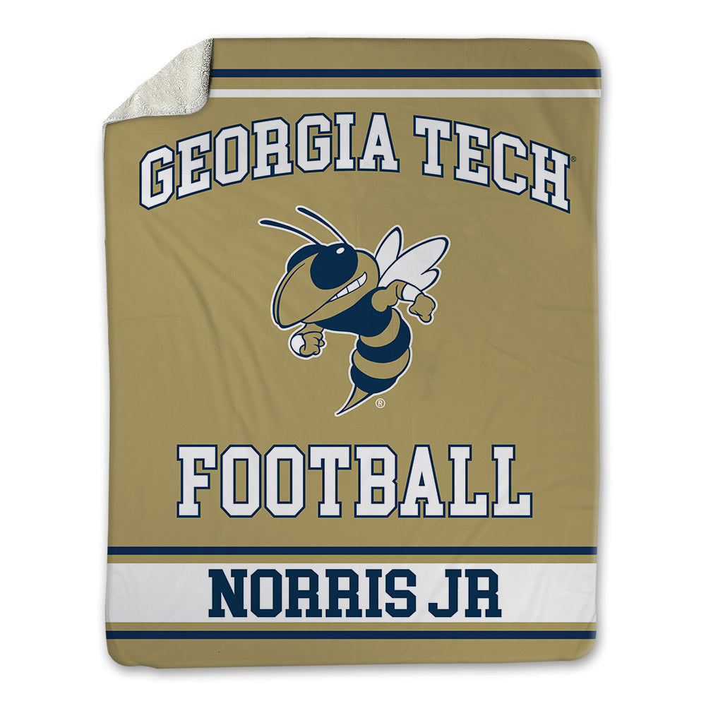 Georgia Tech - NCAA Football : Derry Norris Jr - Blanket-0