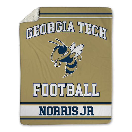 Georgia Tech - NCAA Football : Derry Norris Jr - Blanket-0
