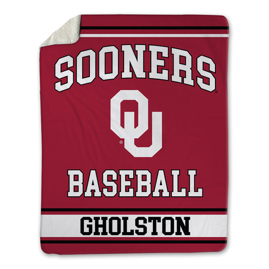Oklahoma - NCAA Baseball : Jacob Gholston - Blanket-0