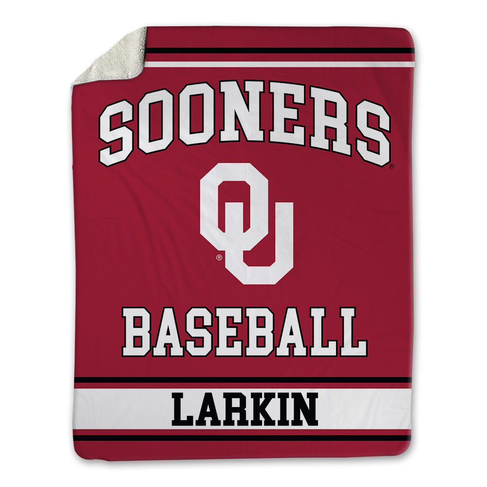 Oklahoma - NCAA Baseball : Connor Larkin - Blanket-0